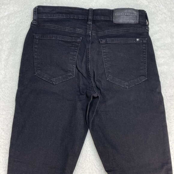 Lucky Brand Jeans Womens Sz 0/25 Black Ava Mid Rise Super Skinny Denim 26x27 - Picture 4 of 15